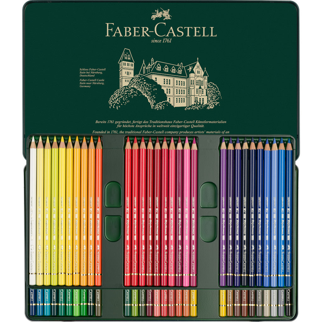 Lápices de Colores Faber Castell Polychromos Profesionales Premium 60 Pz - MarchanteMX