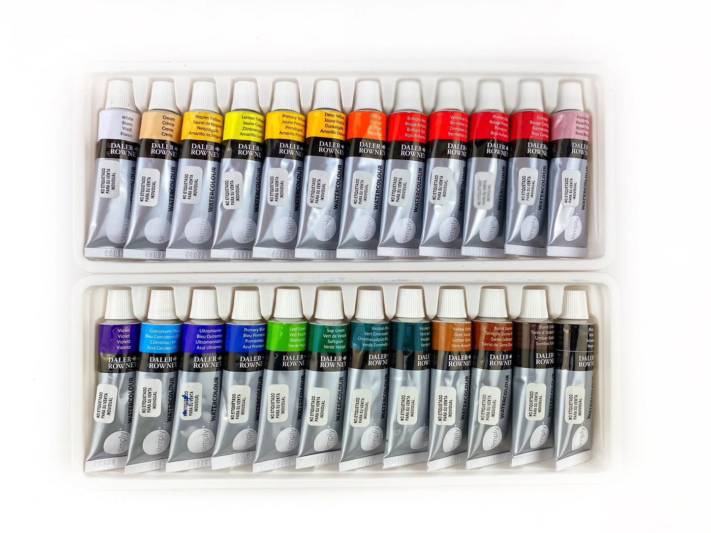 Pintura Acuarela Daler Rowney Simply Set 24 X 12ml