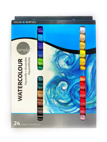 Pintura Acuarela Daler Rowney Simply Set 24 X 12ml