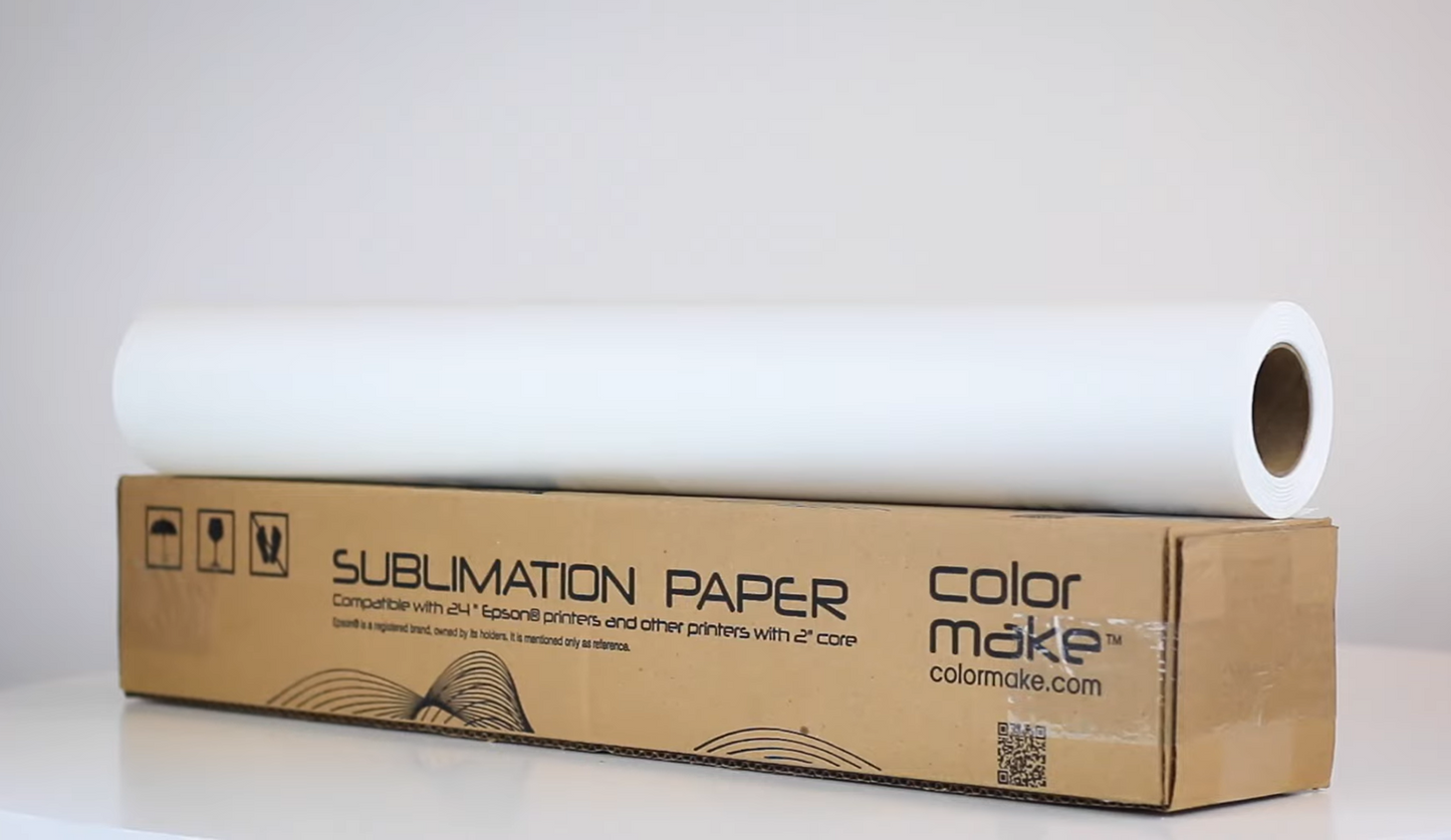 Rollo Papel Sublimar Sublimación 24 Pulgadas Color Make 100m