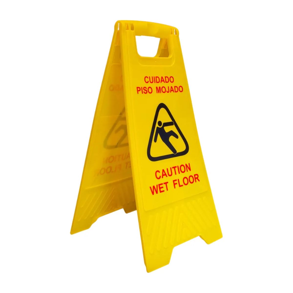 Letrero Precaucion Plegable Oval Señalamiento Piso Mojado