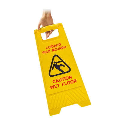 Letrero Precaucion Plegable Oval Señalamiento Piso Mojado