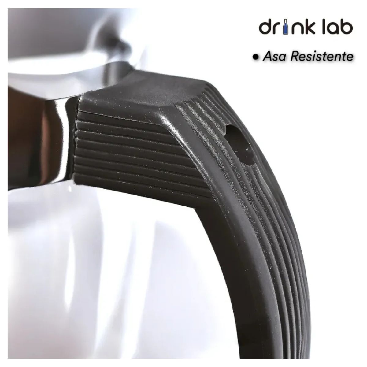 Set 2 Jarra Aurora Vidrio Asa Color Negra 1l Hogar Transparente