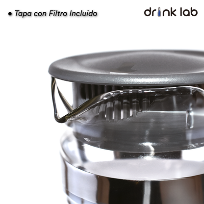 Jarra Aurora Vidrio Asa Color Negro 1l Hogar