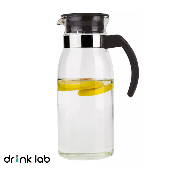 Jarra Aurora Vidrio Asa Color Negro 1l Hogar