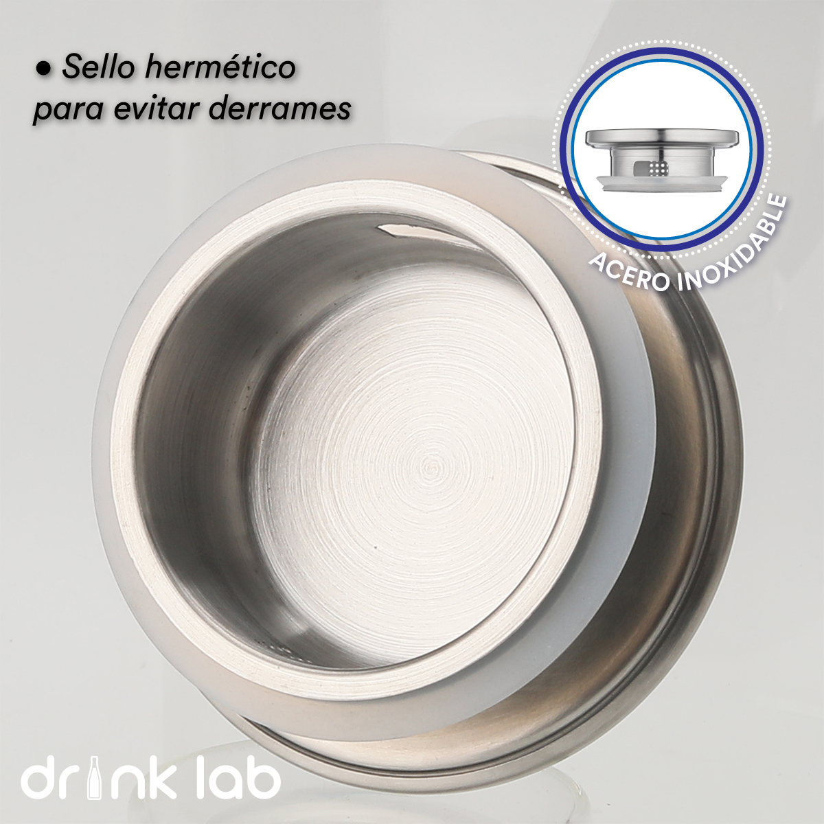 Jarra Vidrio Giza Tapa Acero Inoxidable 1.3 Litros Hogar