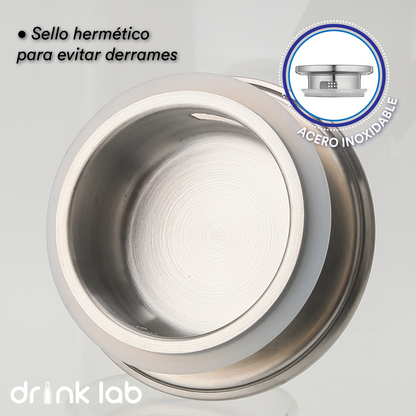 Jarra Vidrio Giza Tapa Acero Inoxidable 1.3 Litros Hogar