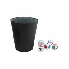 Cubilete Curpiel Promoopcion 5 Dados Color Negro