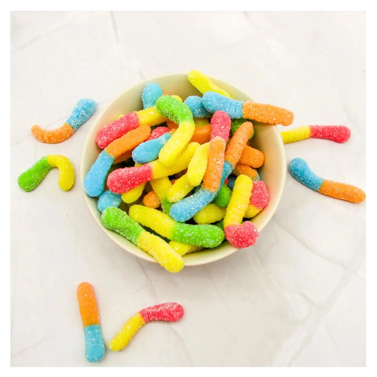 Gomitas Worms Gummies Neon Jovy Gomita Acida Surtido 1kg - Jovy