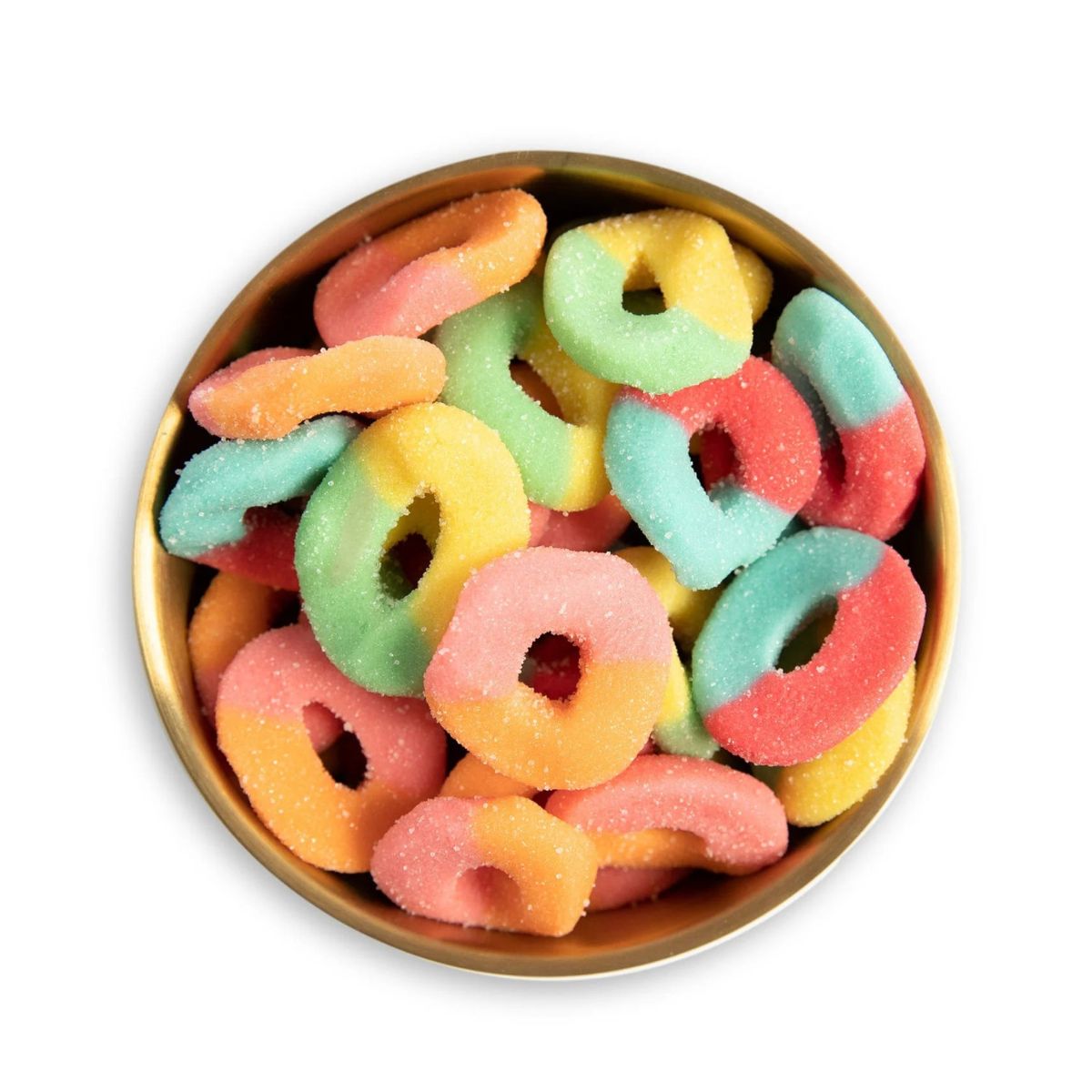 Gomitas Neon Sour Rings Jovy Aros Neon Sabores Surtidos 1kg