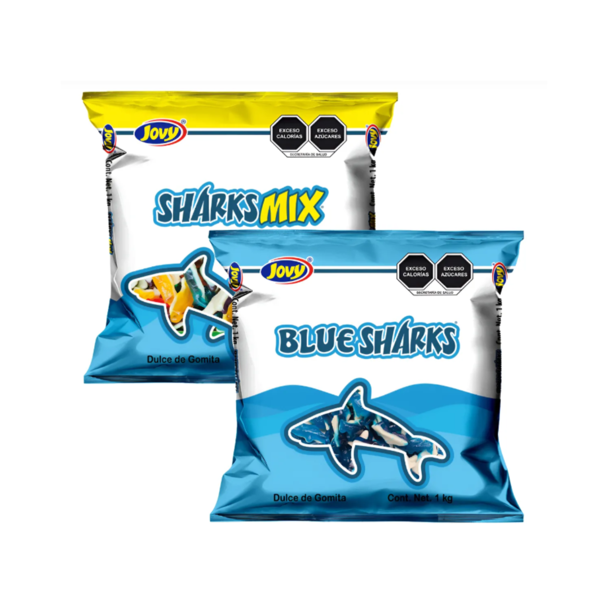 2pz Blue Sharks Y Sharks Mix Jovy 1 Kg C/u
