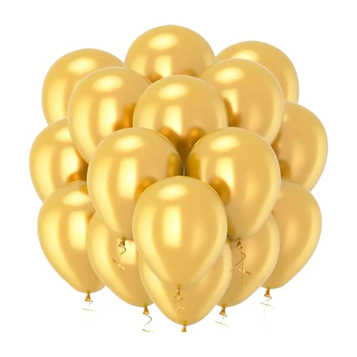 Globo Metalico Unicolor No 9 50pz Oro - Coveme - vista lateral