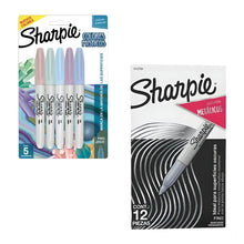 12 Marcadores Metalicos Sharpie Fina + 5 Marcador Sharpie Co Multicolor