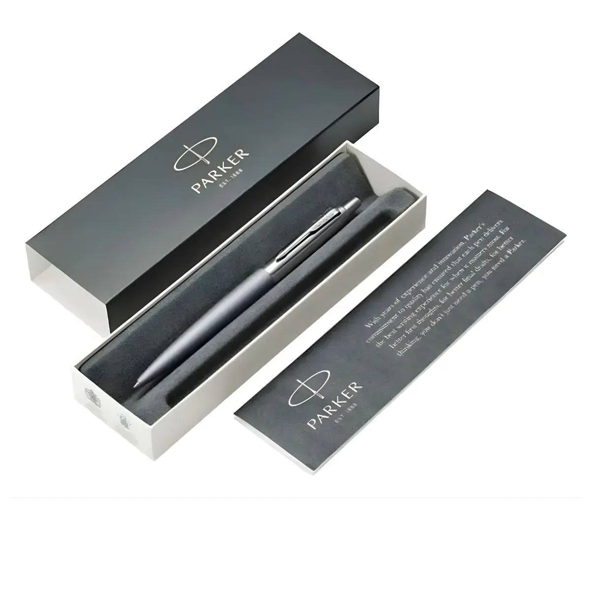 Bolígrafo Parker Jotter + 2 Repuestos Tinta Negra Punto Fino