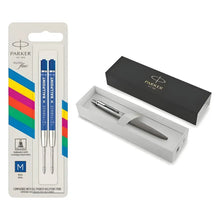 Bolígrafo Parker Jotter + 2 Repuestos Tinta Azul Punto Medio