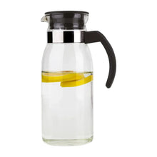 Juego 6 Tarros Mason Jar Asa Tapa + Jarra Vidrio Aurora 1l Transparente Drink Lab