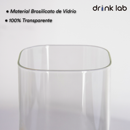 3 Recipientes Hermetico Vidrio Tapa Bambu - Drink Lab