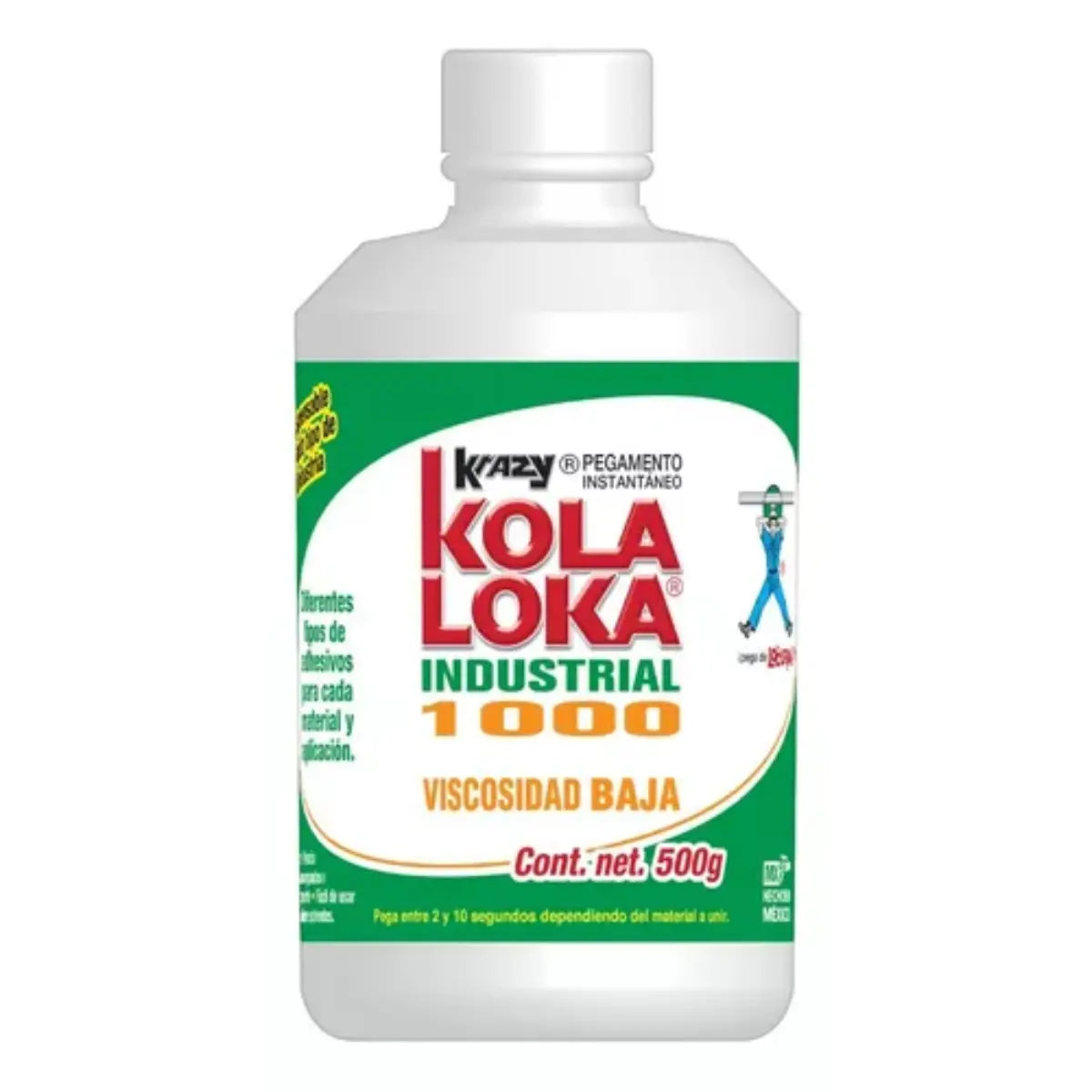 Pegamento Industrial Kola Loka Kli1000 500 G Baja Viscosidad - Dogotuls - vista lateral