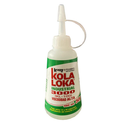 Pegamento Industrial Kola Loka Alta Viscocidad 3000 20g