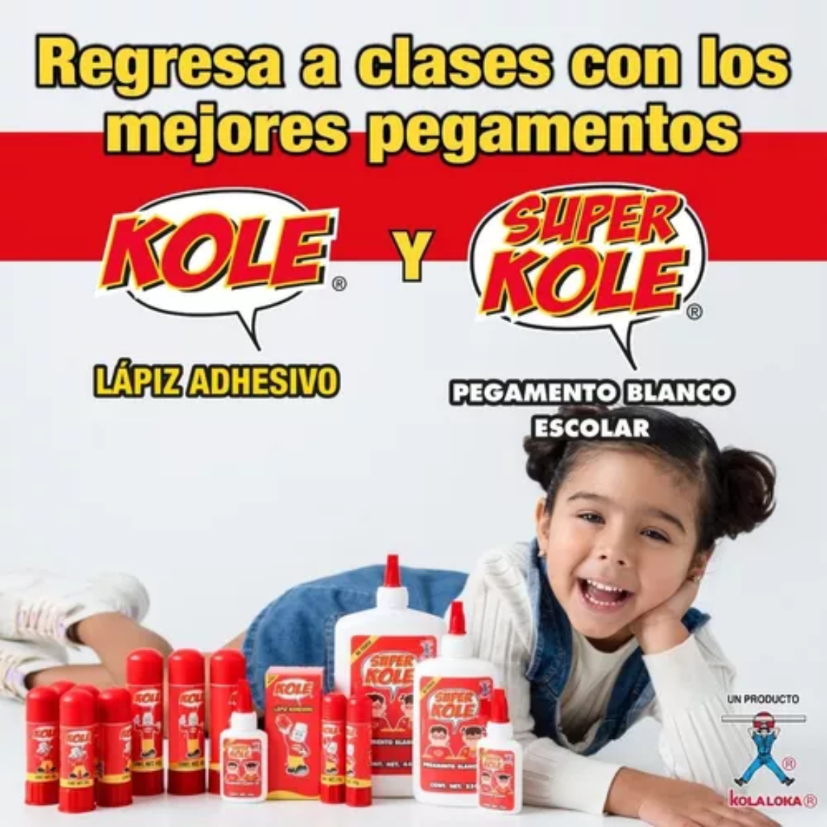 12pzs Super Kole 440 Gramos Pegamento Blanco Kolaloka - Marchante MX