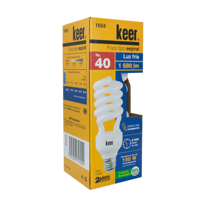 Foco Ahorrador 1604 Keer Twister No. 40