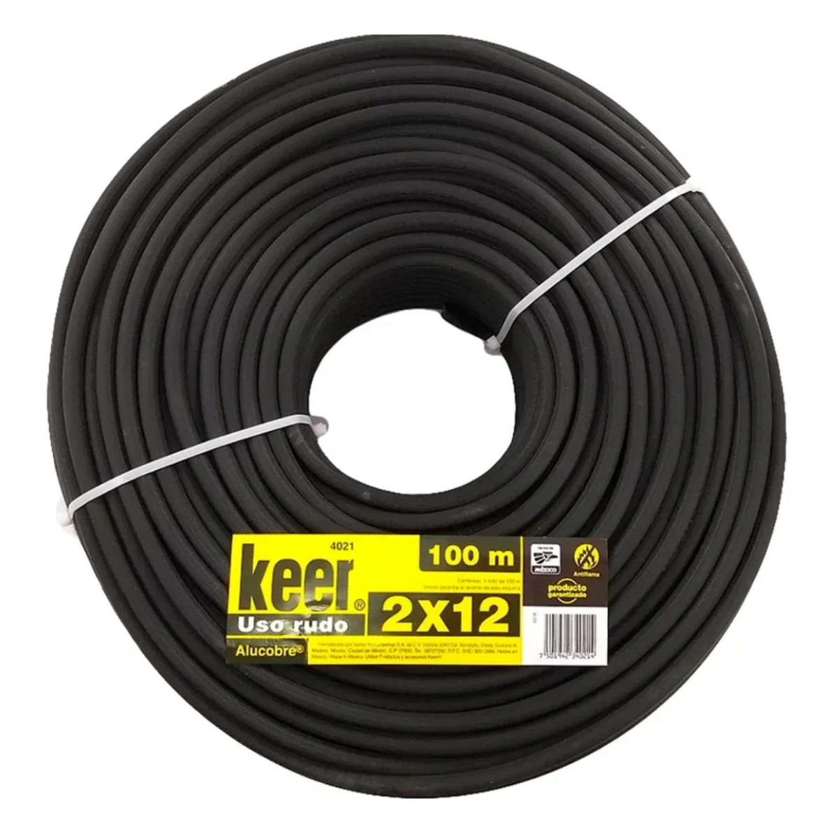 Cable de Uso Rudo Keer  2x12 Rollo