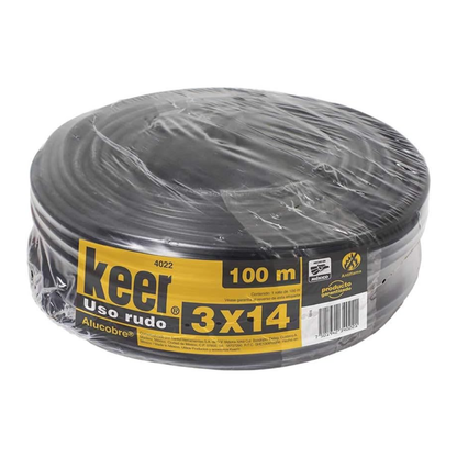 Cable Uso Rudo 4022 Keer 3x14 Rollo 100mts