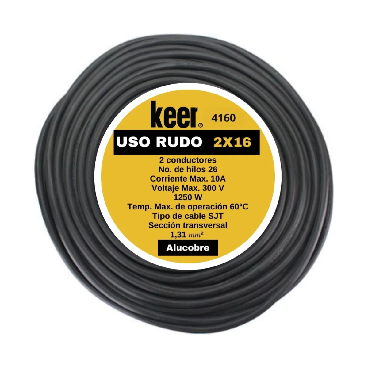 Cable Uso Rudo 4160 Keer 100mts 2x16