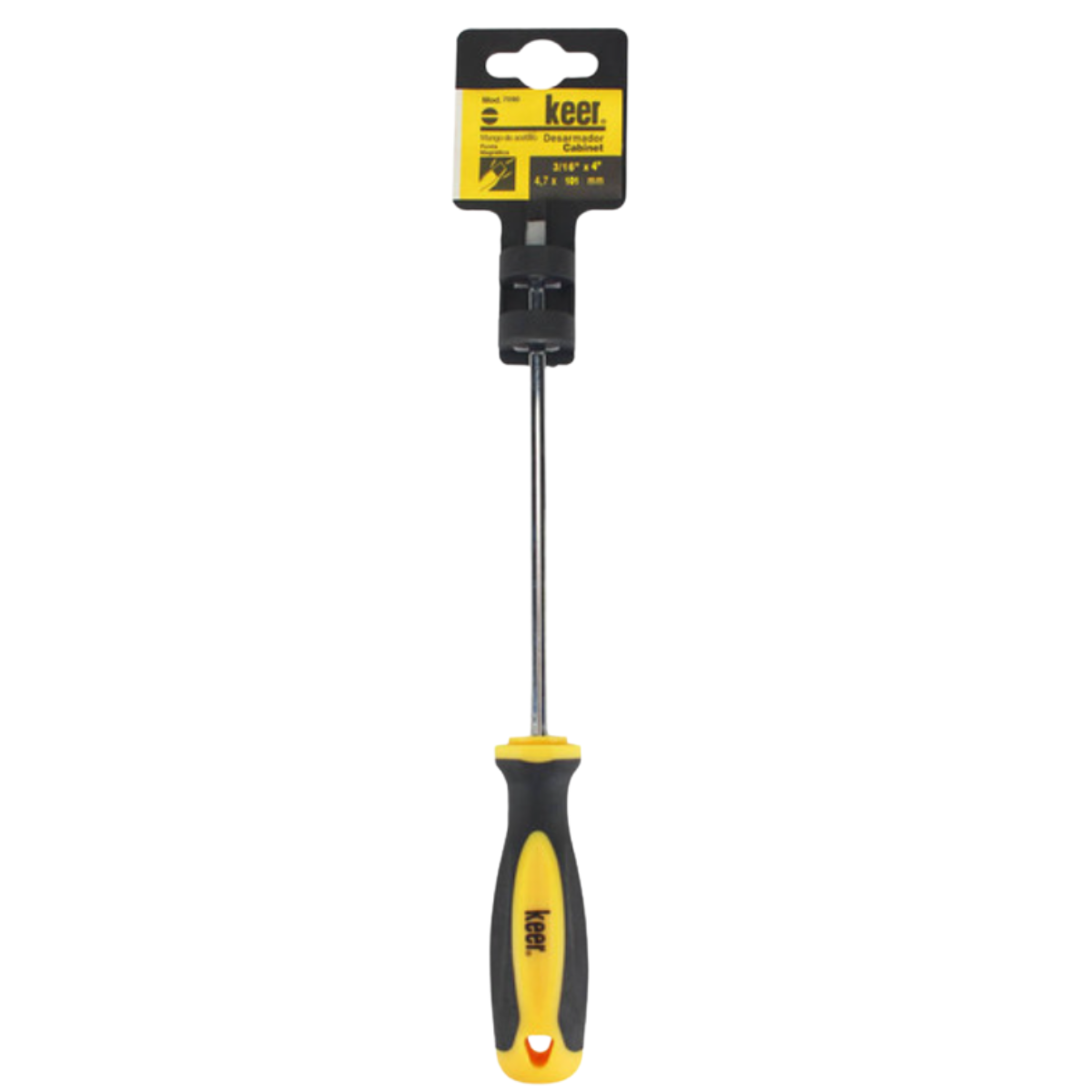 Desarmador Keer 3/16x4 Mango Bimaterial Keer