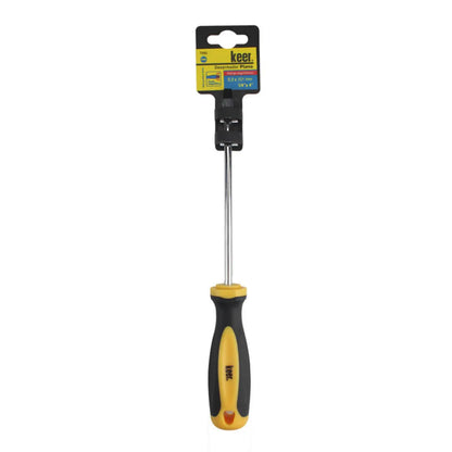 Desarmador Plano Keer 1/4x4 Mango Bimaterial - Kronaline - vista lateral