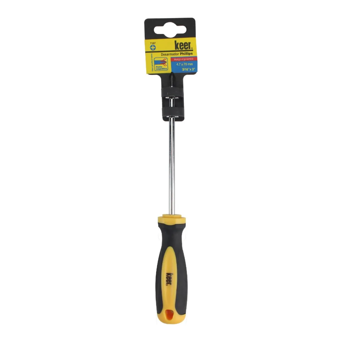 Desarmador 3/16 x3 Keer 7167 Bimaterial