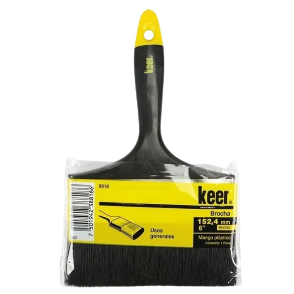 Brocha Mango de Plástico 6 Pulgadas Santul-keer 8818
