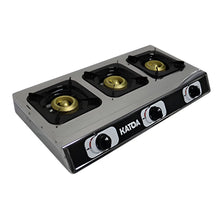 Katoa Estufa Mesa 3 Quemadores Acero Inoxidable 3PZ - CNX - detalle