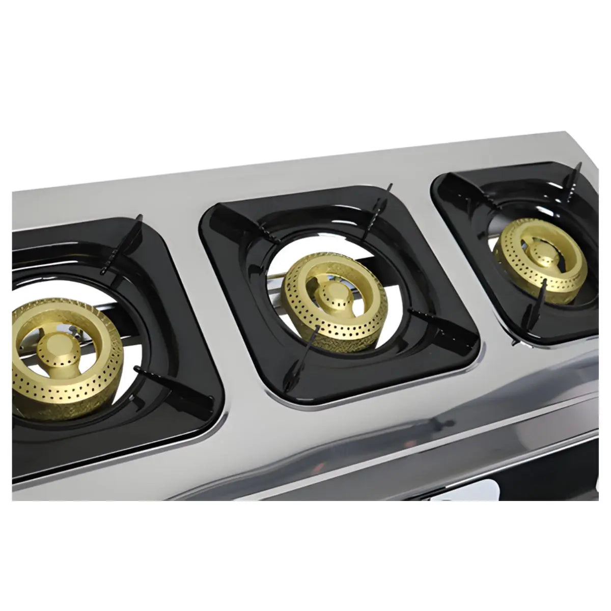 Katoa Estufa Mesa 3 Quemadores Acero Inoxidable 3PZ - CNX - vista lateral