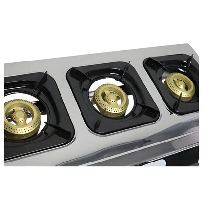 Katoa Estufa Mesa 3 Quemadores Acero Inoxidable 3PZ - CNX - vista lateral