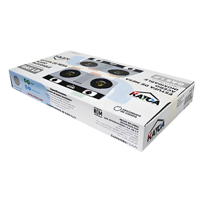 Katoa Estufa Mesa 3 Quemadores Acero Inoxidable 3PZ - CNX - empaque