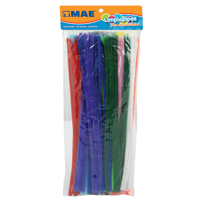 100pzs Limpiapipas Mae Colores Solidos 30cm Manualidades