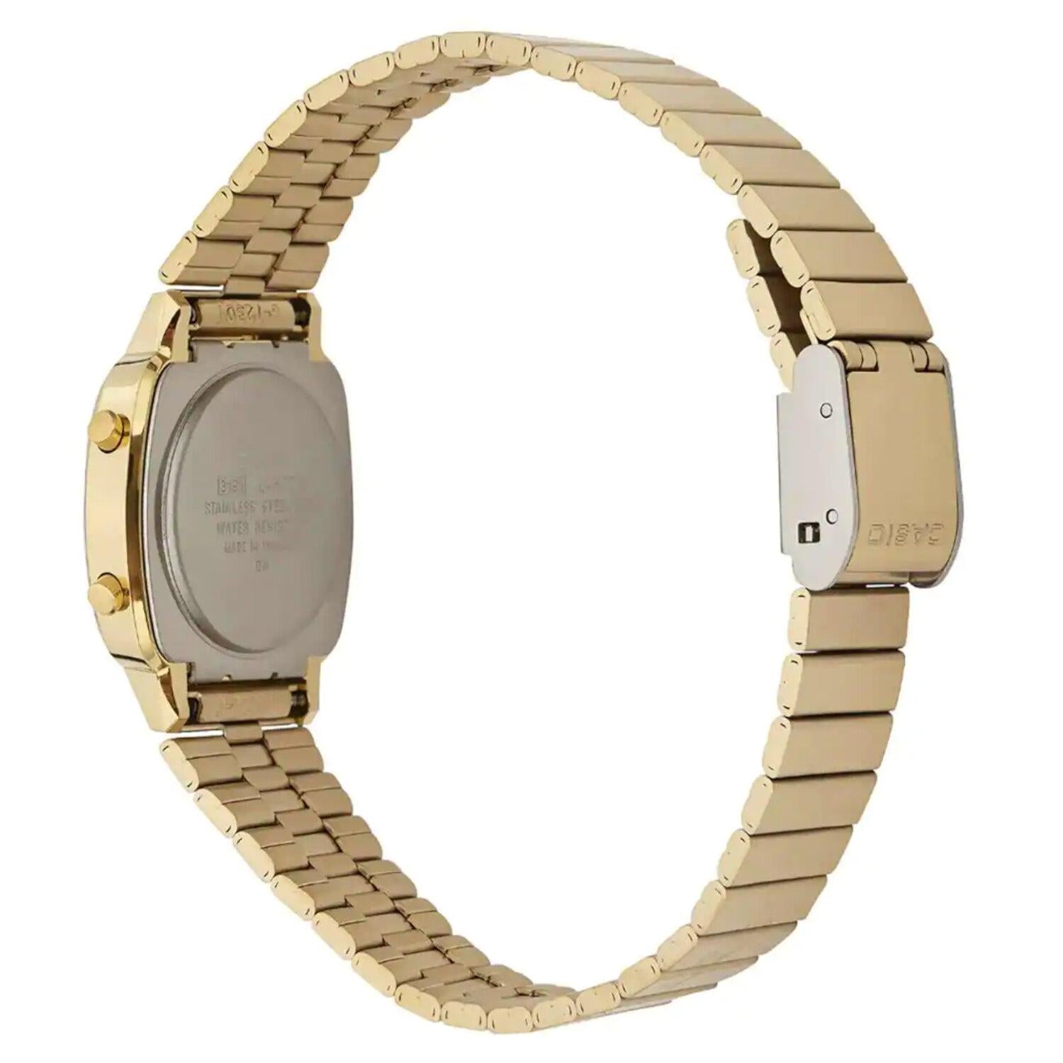 Reloj Digital Casio La670wga-9 Retro Clasico Color Dorado