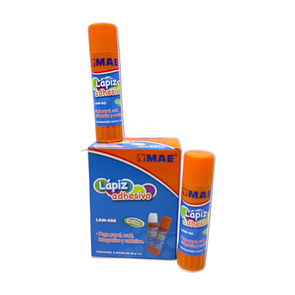 6 Lapiz Adhesivo 40gr Mae Escolar Pegamento Papeleria