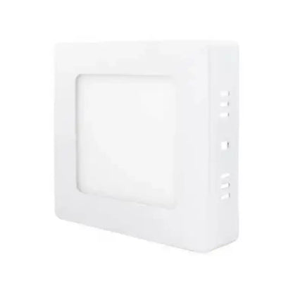 Lámpara cuadrada s/poner 6W luz fría Santul - Sanelec - vista lateral