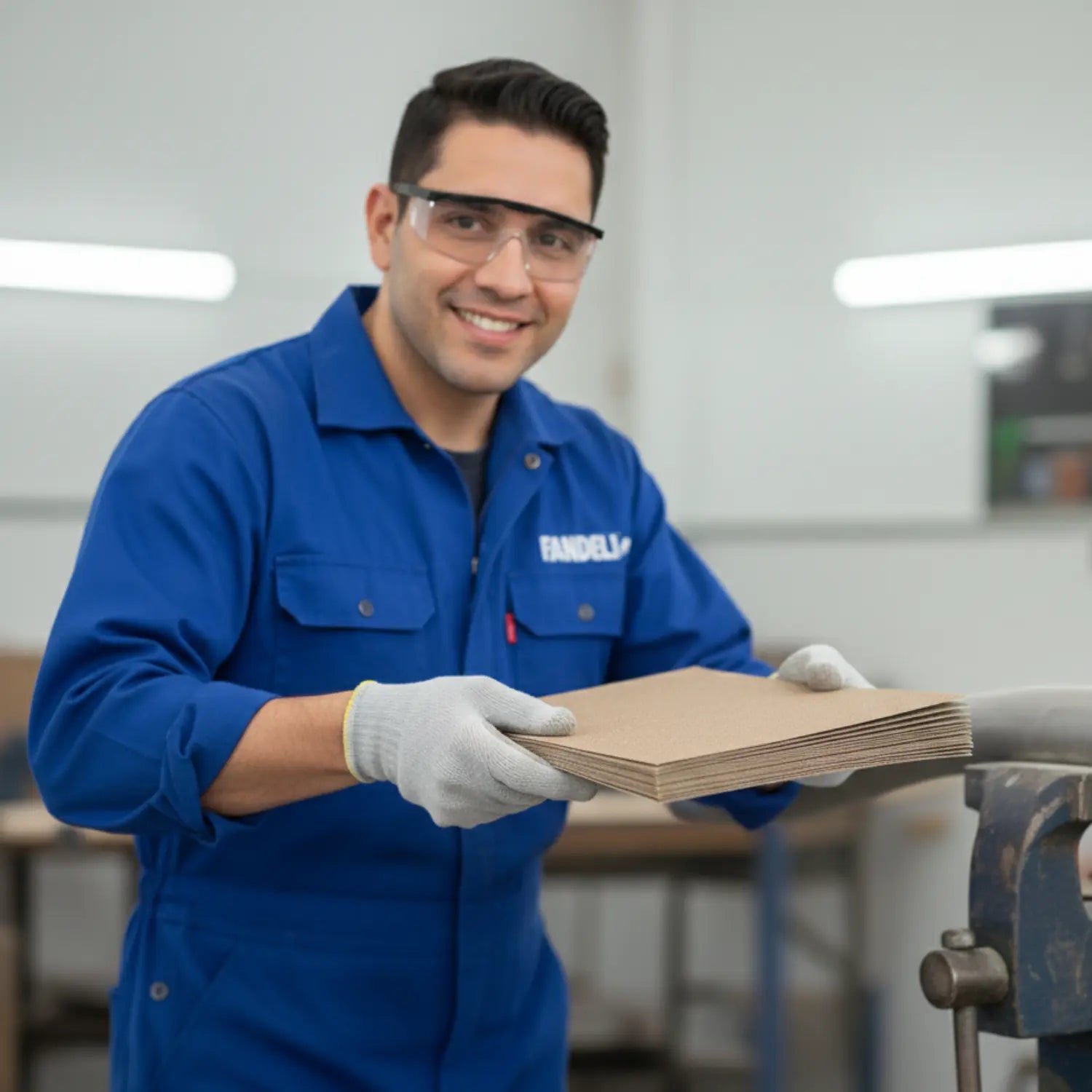 50 Pz Hojas Lija Madera Fandeli Grano 120 Fandeli