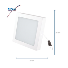Luminario Plafón LED Aksi 24W Sobreponer Cuadrado Luz Blanca Aksi
