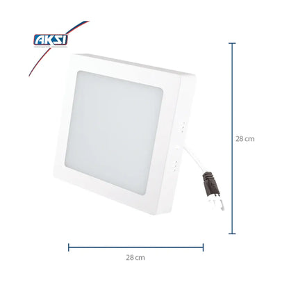 Paquete de 6 Luminarios LED Aksi 24W Sobreponer Cuadrado Luz Blanca - Aksi - vista lateral