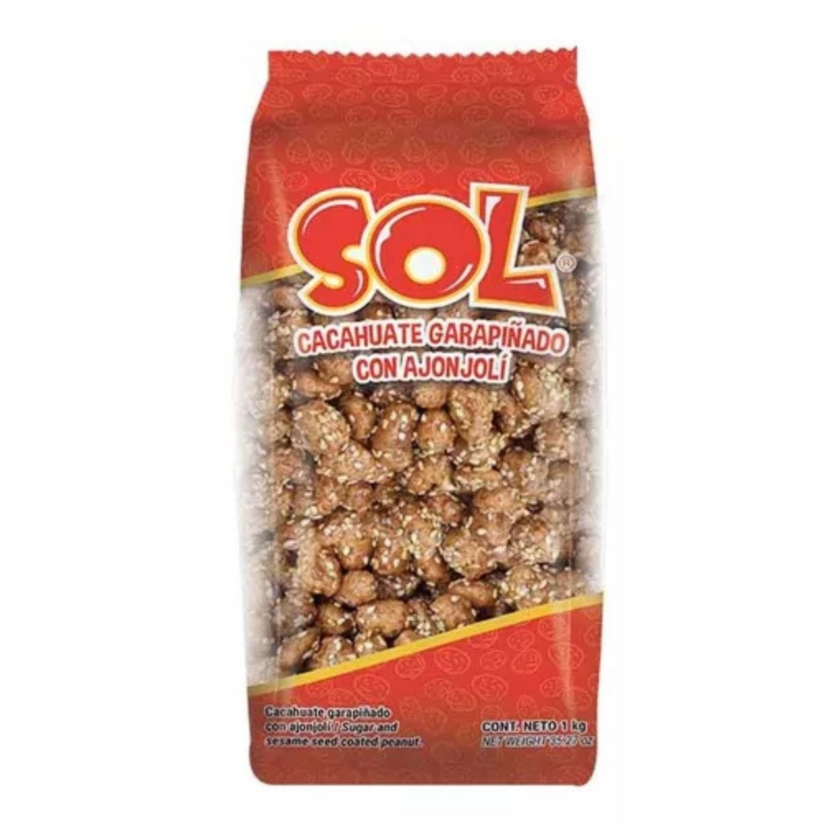 Cacahuates Garapiñados Ajonjoli Botana Sol Snack Dulce 1kg