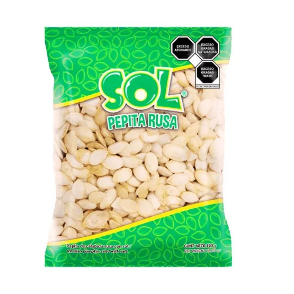 Pepita Rusa Botanas Sol Snack Semilla Salada Bolsa 800gr