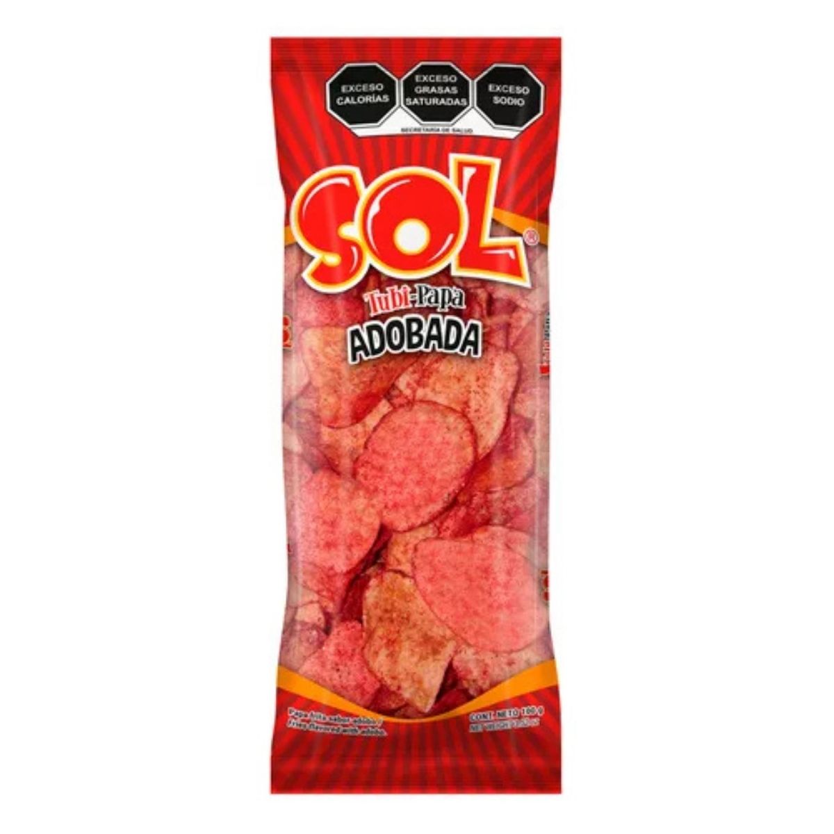 Papas Adobadas Tubipapas Sol Botana Snack Salado 100gr