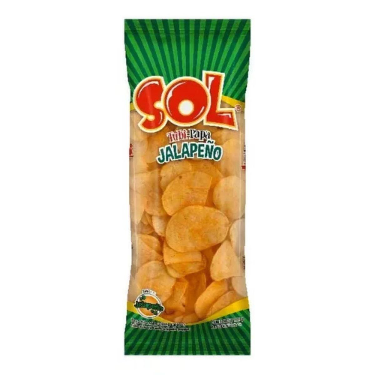 Papas Sabor Jalapeño Sol Tubipapa Botana Snack Salado 100gr