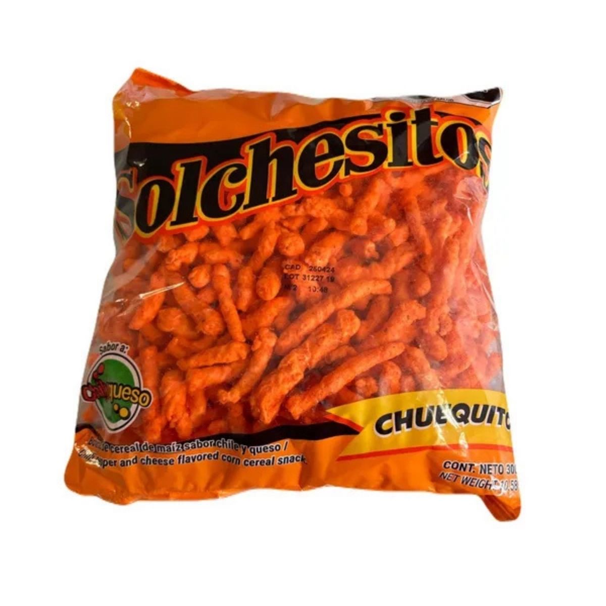 Frituras Solchesitos Sol Botana Snack Sabor Chile Queso 300g