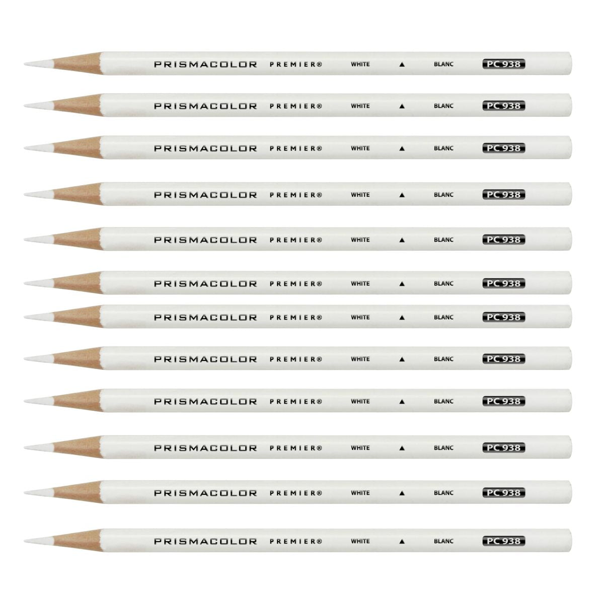 Lápices Prismacolor Profesional Color Blanco Lápiz Largo 12 piezas - MarchanteMX