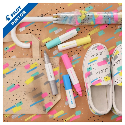6 Marcadores Creativos Pilot Pintor Punto Mediano Pastel